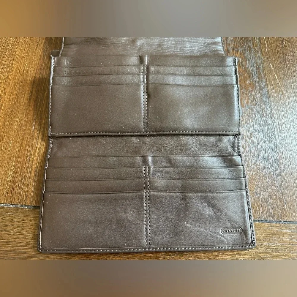 Coach signature logo wallet